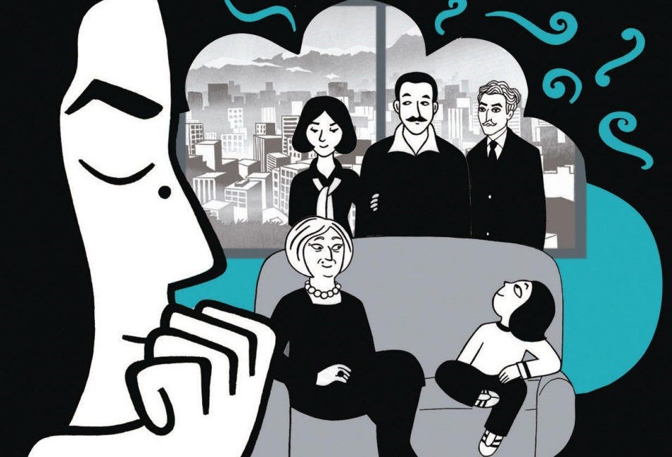 Ilustración de la película de cine feminista Persépolis.