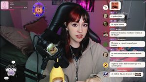 Hueso perro haciendo un streaming