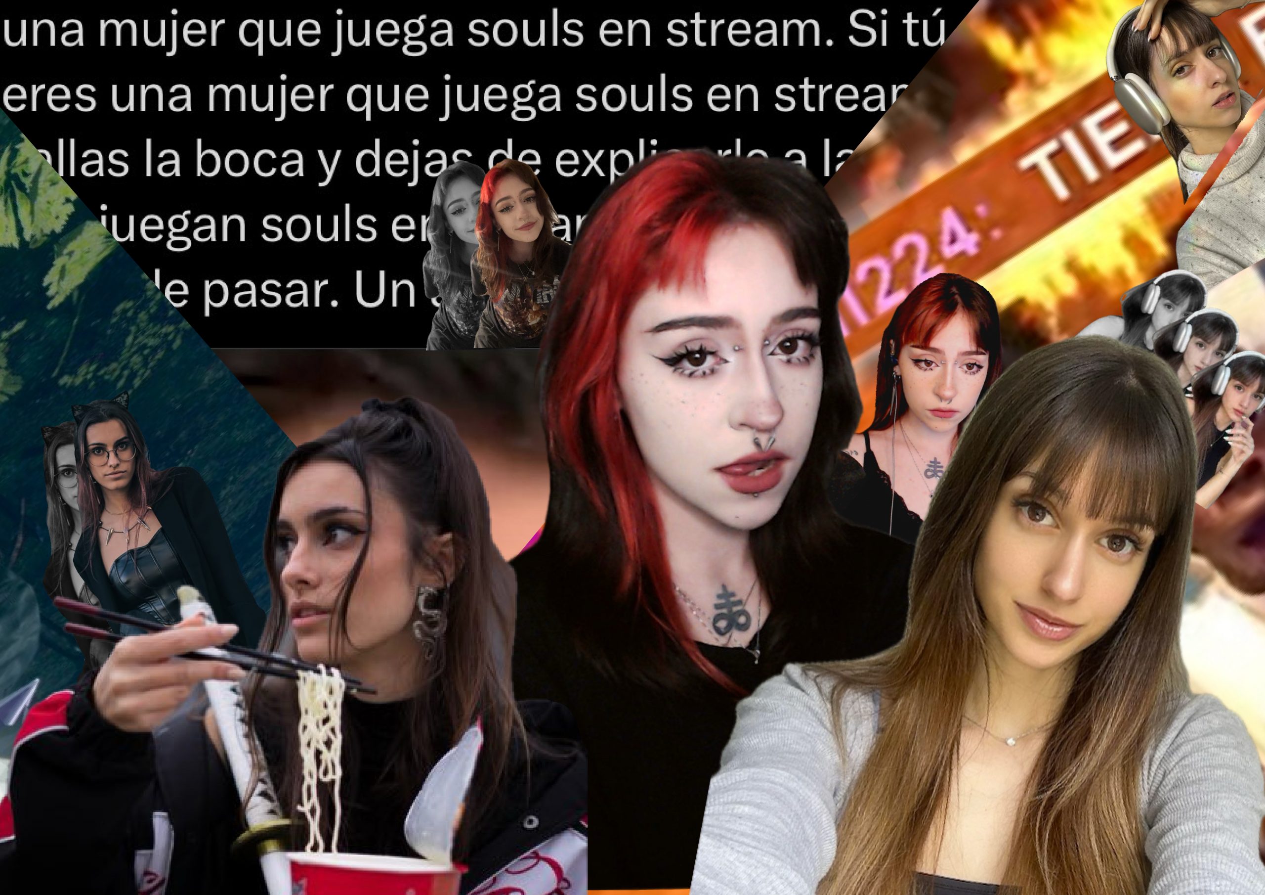 Collage con What if Sofia, Huesoperro y Silvie Rumi